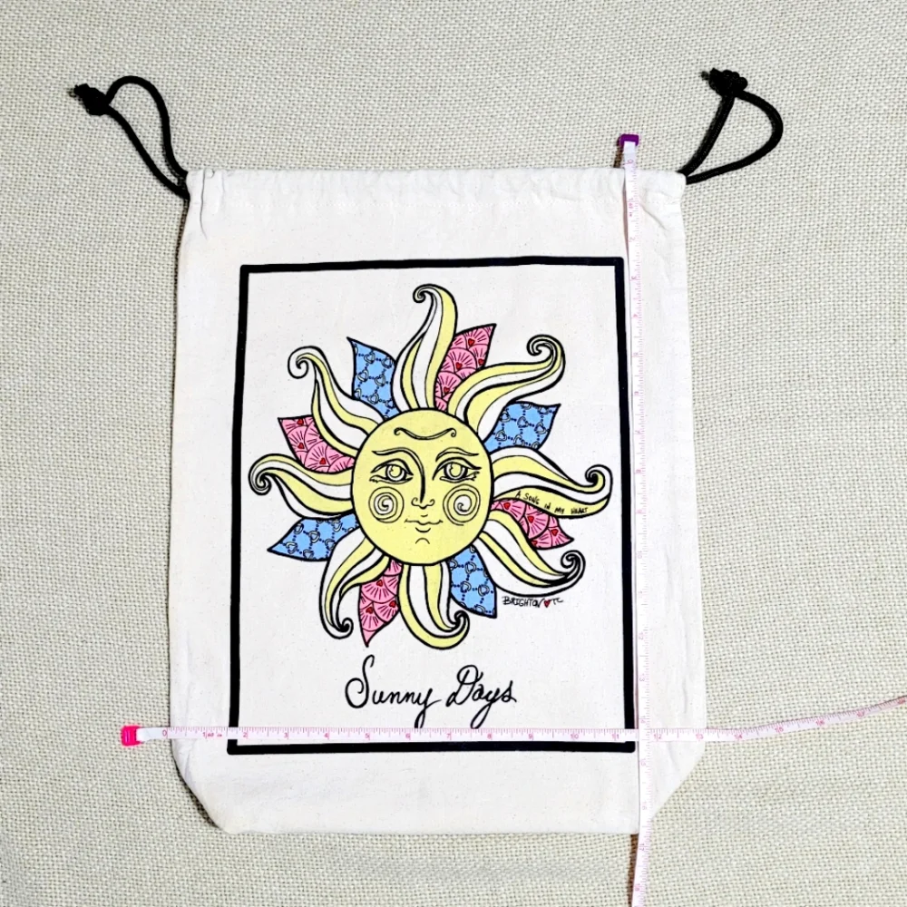 Vintage Brighton Sunny Days Canvas Shoe Dust Tote - Picture 4 of 4